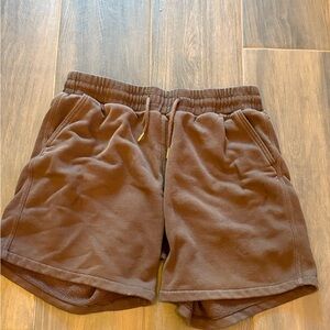 Abercrombie & Fitch Men's Dark Brown Athletic Shorts